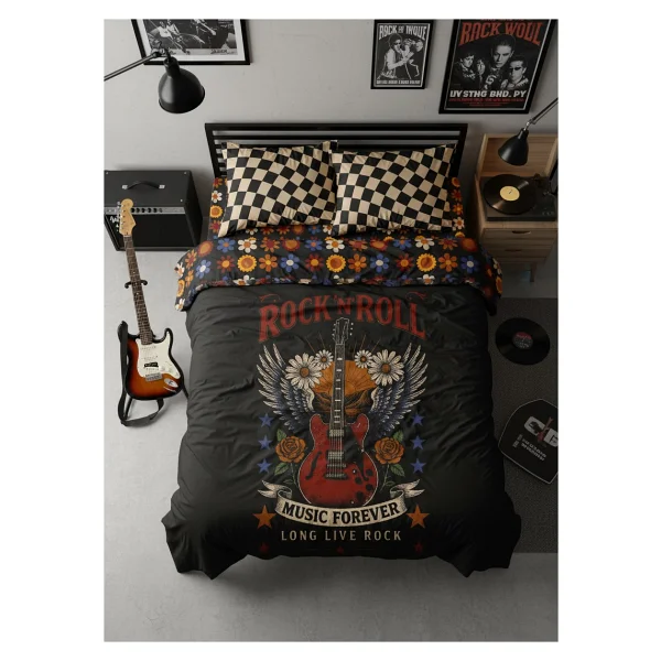Helen George Rock Forever Çift Kişilik Nevresim Takımı - Görsel 7