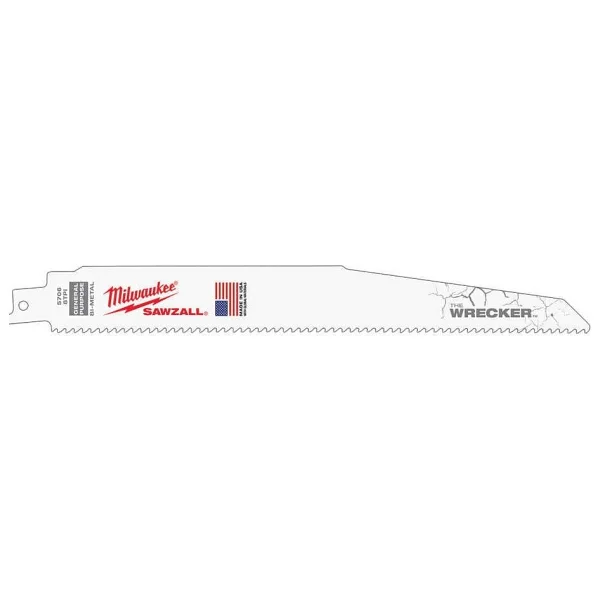 MILWAUKEE 9 x 7/11 Demolıtıon Bi-Metal Kılıç Testere Bıçağı 230 mm 5 Adet - Görsel 2
