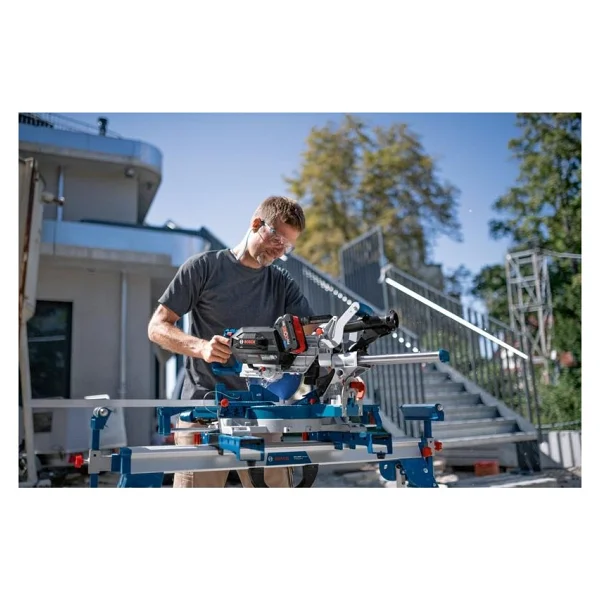 Bosch GCM 18V-216 DC Tek Akülü 5.5 Ah Gönye Testere - Görsel 2