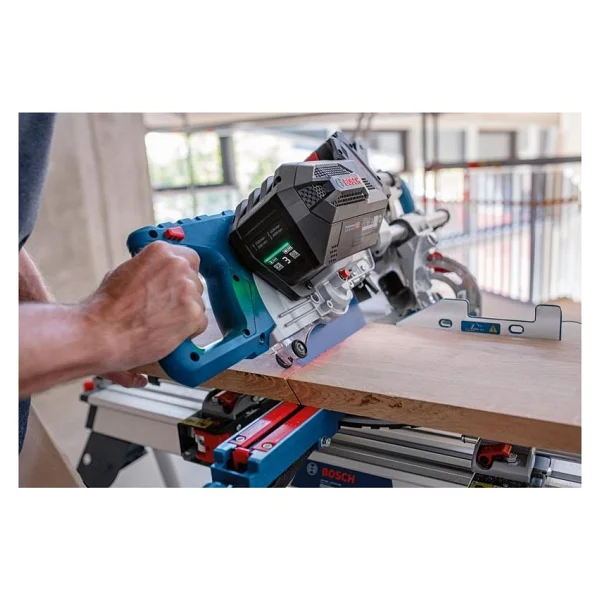 Bosch GCM 18V-216 DC Tek Akülü 5.5 Ah Gönye Testere - Görsel 5