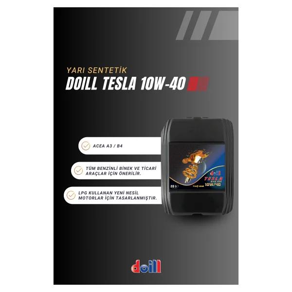 Doill Tesla 10W-40 A3/B4 20 lt Motor Yağı - 2026 - Görsel 2