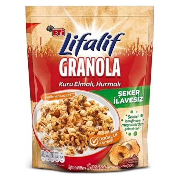 Eti Lifalif Elmalı Hurmalı Granola 200 gr - Görsel 2