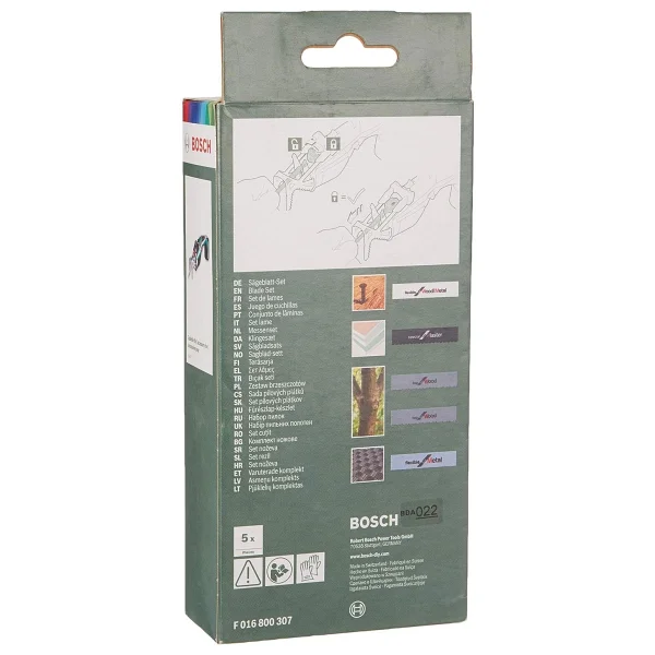 Bosch Home And Garden Akülü Panter Testere Keo için 5 Parça Panter Testere Bıçağı Seti, Yeşil - Görsel 4