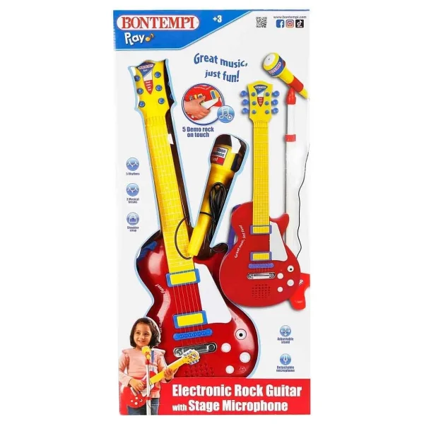 Bontempi Ayaklı Mikrofon Elektronik Gitar Seti 24-5832 - Görsel 5