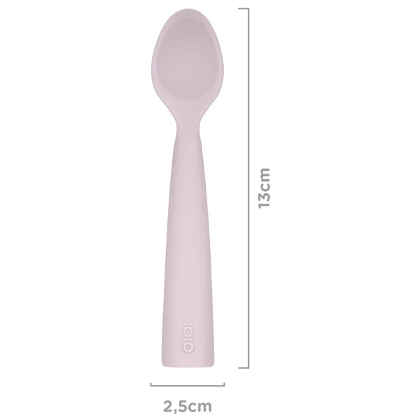 Oioi Silikon Mama Kaşığı Nam Nam 2 Li - Misty Lilac / Powder Grey - Görsel 3