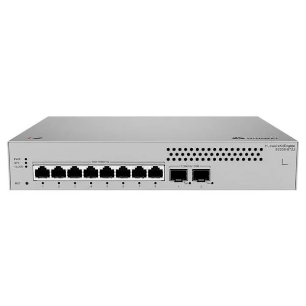 Huawei Ekit S220S-8T2J 8 Port 10/100/1000 2 X 2.5GE SFP L2 Cloude Yönetilebilir Rack Mount Switch - Görsel 2