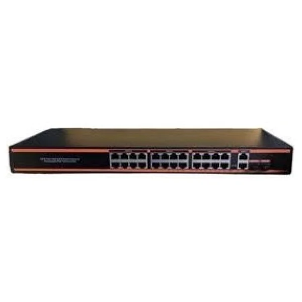 Nova NVC-PSEG2422 24 Port 10/100/1000 Mbps Gigabit PoE Switch - Görsel 2