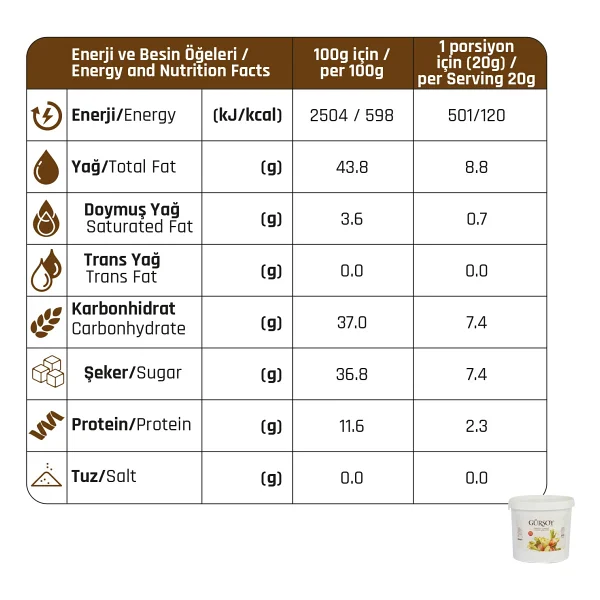 Gürsoy Fındık Ezmesi 5 kg - Görsel 3
