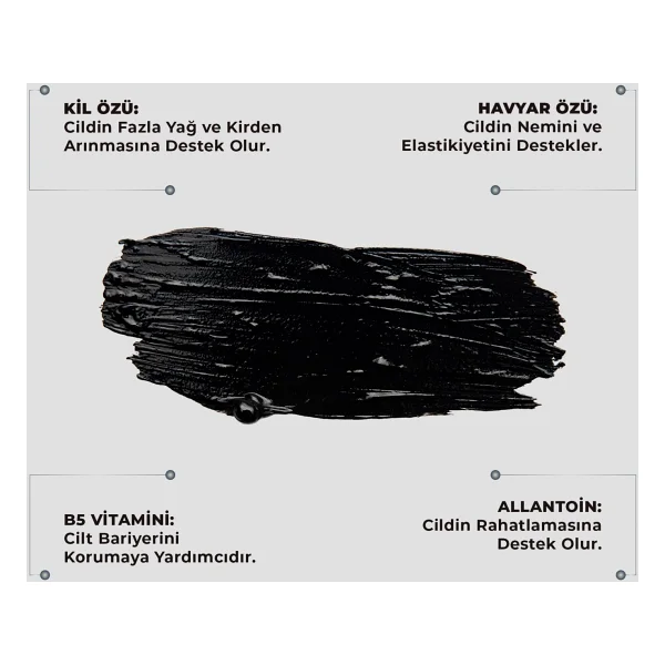 Dermokil Soyulabilir Siyah Kil Maske 50 Ml X 3 Adet - Görsel 2