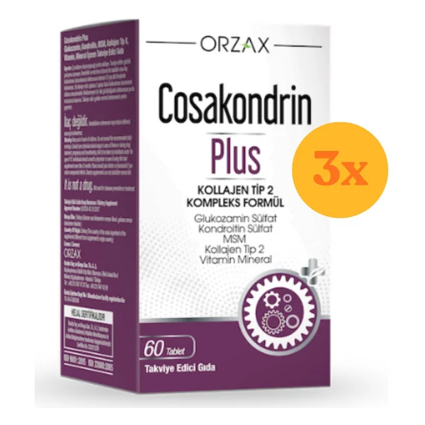 Orzax Cosakondrin Plus 60 Tablet 3'lü - Görsel 2