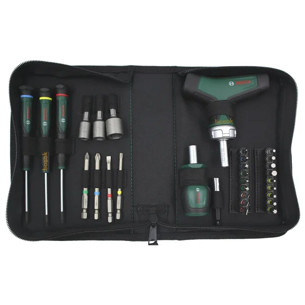 Bosch 1600A039HX 31 Parça Bits Uçlu Cırcırlı Tornavida Seti - Görsel 3