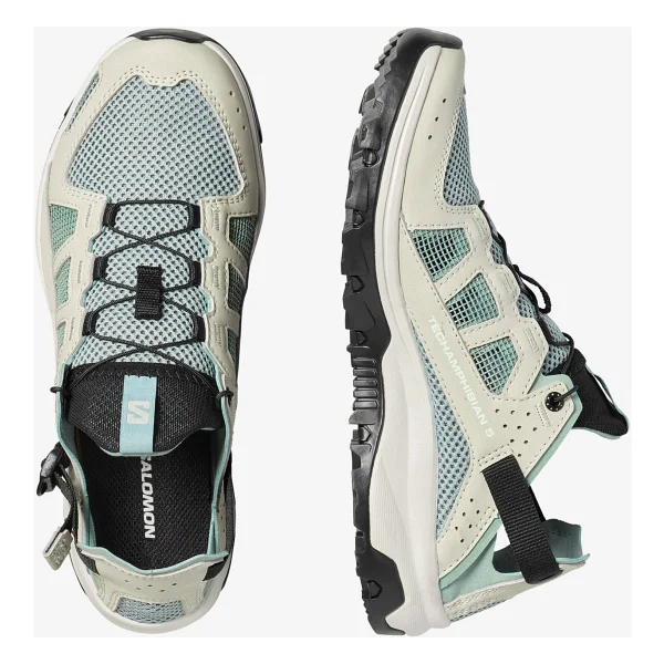 Salomon Techamphibian 5 L49110700 Açık Yeşil Kadın Outdoor Ayakkabı - Görsel 4