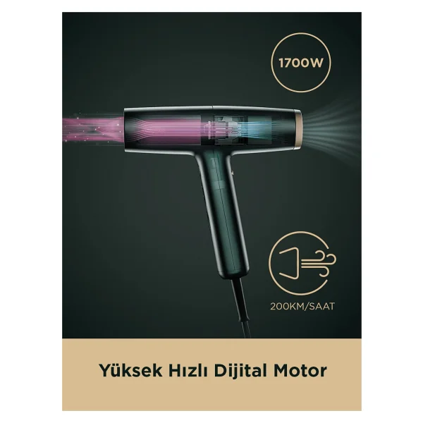 Babyliss Air Power Pro 1700 W Saç Kurutma Makinesi - Görsel 4
