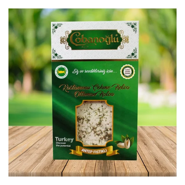 Çobanoğlu 200 gr Vakum Paket A. Fıstıklı Çekme Helva - Görsel 2