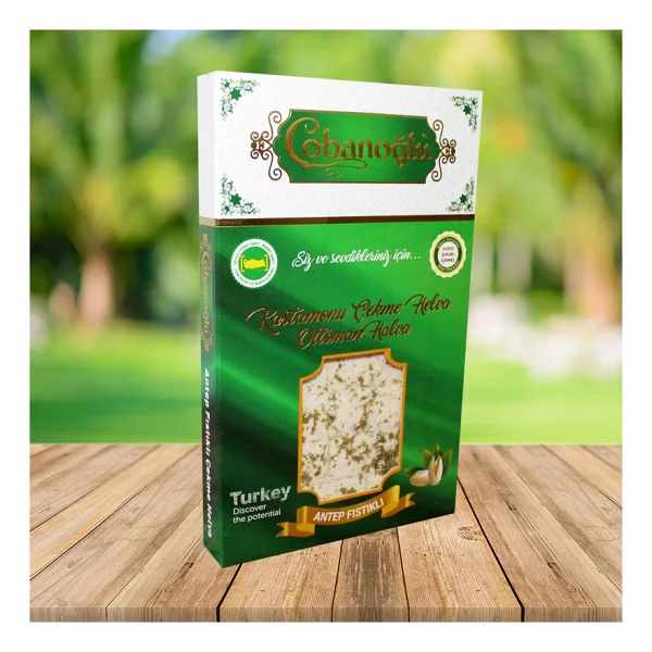 Çobanoğlu 200 gr Vakum Paket A. Fıstıklı Çekme Helva - Görsel 3