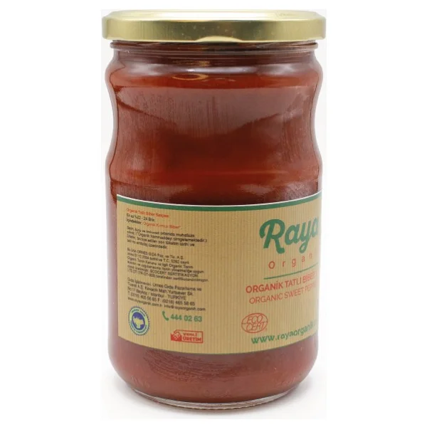 Raya Organik Tatlı Biber Salçası 610 gr - Görsel 5