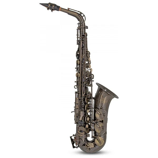 Roy Benson AS-202A Alto Saksafon (Antik) Eskitilmiş Bronz Vintage Tarz - Görsel 7