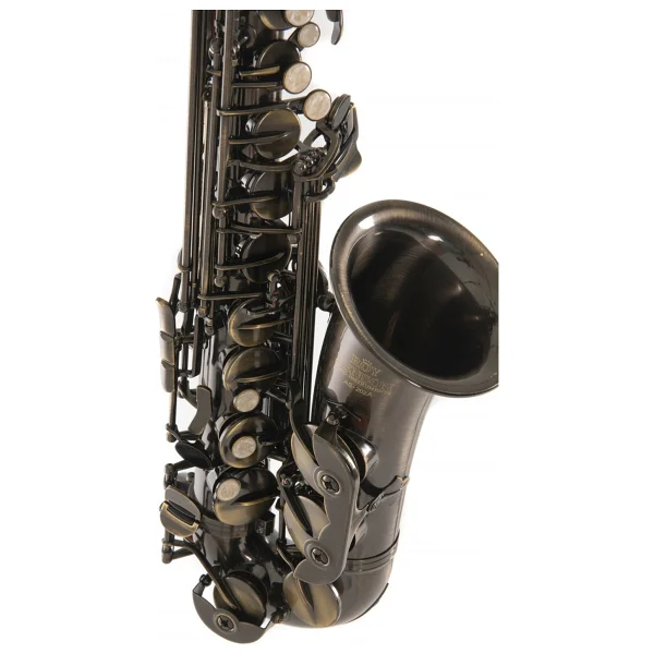 Roy Benson AS-202A Alto Saksafon (Antik) Eskitilmiş Bronz Vintage Tarz - Görsel 3
