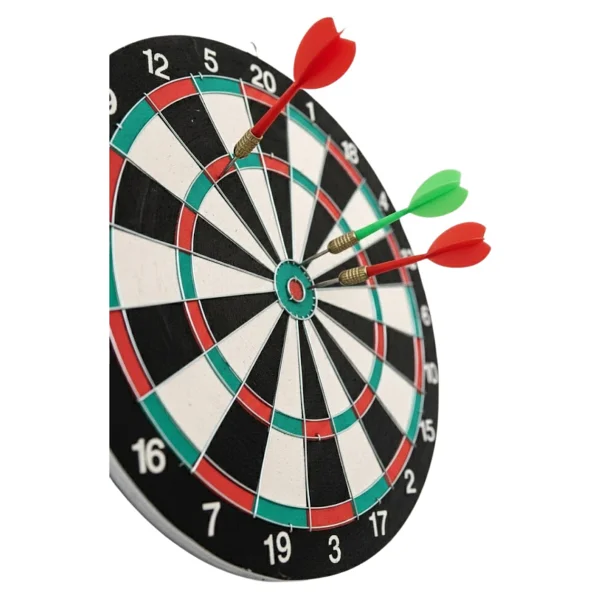 15 Inç Dart Tahtası Seti Dayanıklı Yapı 4 Metal Dart Oku - Lisinya - Görsel 7