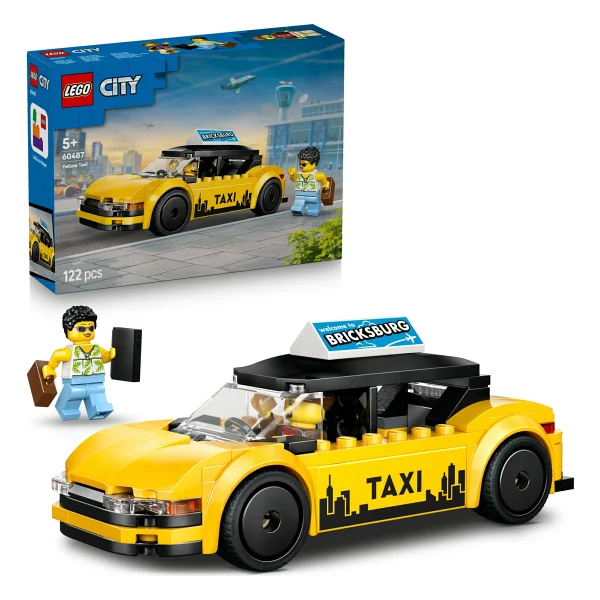 Lego 60487 City Sarı Taksi - Görsel 9