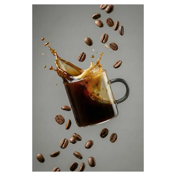 Vienev Gri Kulplu 6'lı Cam Espresso Bardağı Seti - 95 ml - Görsel 3