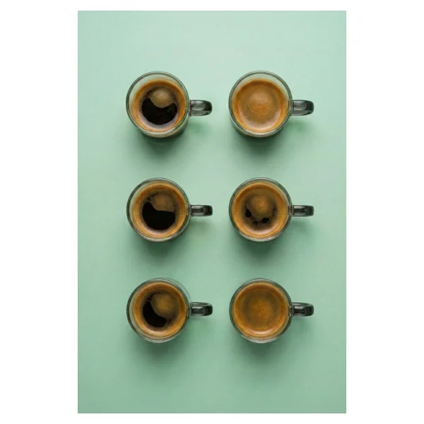 Vienev Gri Kulplu 6'lı Cam Espresso Bardağı Seti - 95 ml - Görsel 4