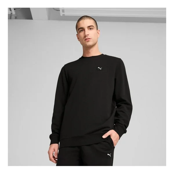 Puma Essentials 684727-01 Bisiklet Yaka Siyah Erkek Sweatshirt - Görsel 6