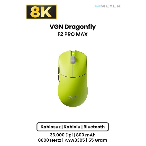Vgn Dragonfly F2 Ultra Plus Şarjlı Optik Kablolu/Kablosuz Oyuncu Mouse - Görsel 10