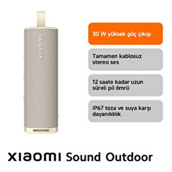 Xiaomi Sound Outdoor Mavi Bluetooth Hoparlör - Görsel 8