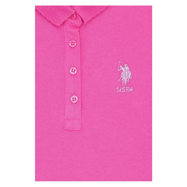 U.S. Polo Assn 50265668-VR041 Pembe Kısa Kollu Polo Yaka Çocuk Tişört - Görsel 3