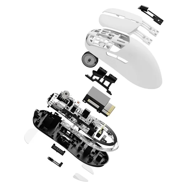 Thunderobot ML7 Beyaz RGB Şarjlı Optik Kablolu/Kablolsuz Oyuncu Mouse - Görsel 7