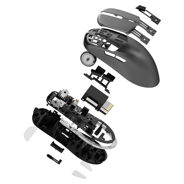 Thunderobot ML7 Gri RGB Şarjlı Optik Kablolu/Kablolsuz Oyuncu Mouse - Görsel 6