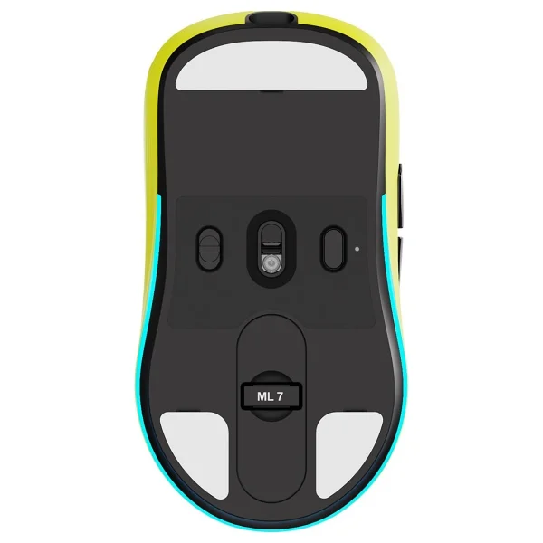 Thunderobot ML7 Sarı RGB Şarjlı Optik Kablolu/Kablolsuz Oyuncu Mouse - Görsel 6