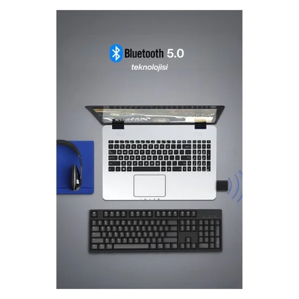 Concord Bt-16 2ın1 Bluetooth Receiver Usb-Aux Kablo Ses Kontrol Ekran - Görsel 4