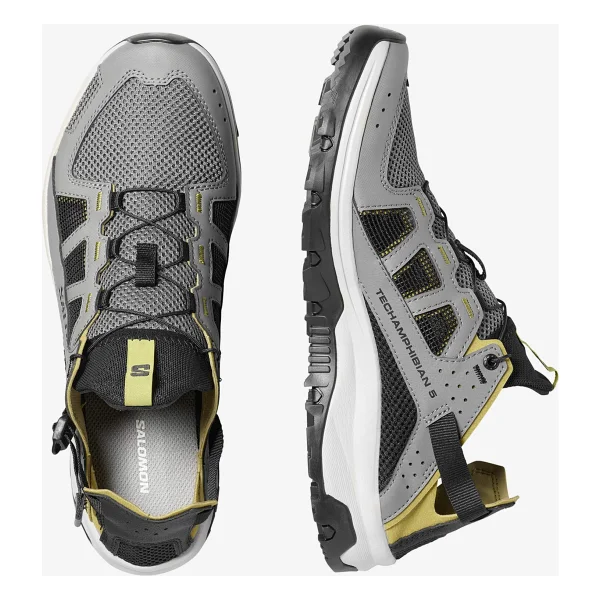 Salomon Techamphibian 5 L49227700 Gri-Sarı Erkek Outdoor Ayakkabı - Görsel 2