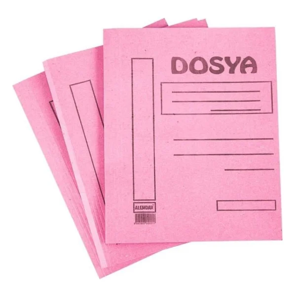 Alemdar Karton Dosya Tam Kapak Pembe 50 Li (1 Paket 50 Adet) - Görsel 4