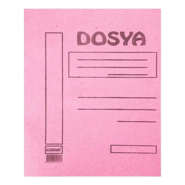 Alemdar Karton Dosya Tam Kapak Pembe 50 Li (1 Paket 50 Adet) - Görsel 6