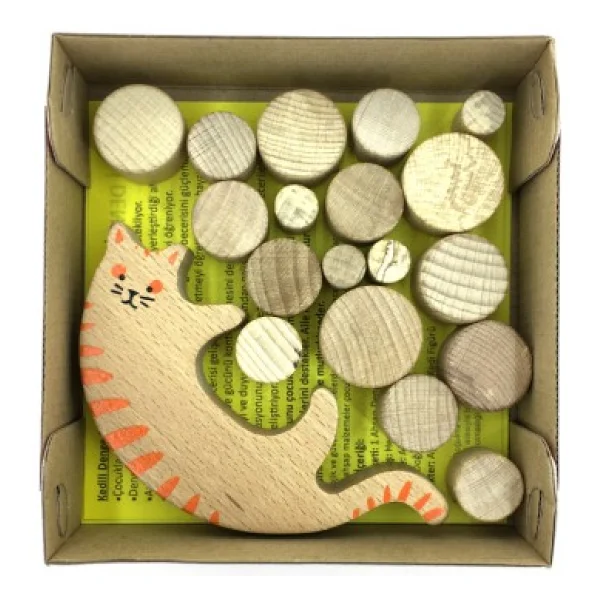 Soylu Ahşap Renkli Ahşap Domino - Kırmızı - Görsel 6
