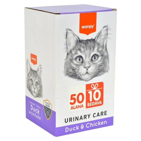 Wanpy Urinary Care Ördekli ve Tavuklu 60x14 gr Krema Kedi Ödül Maması - Görsel 2