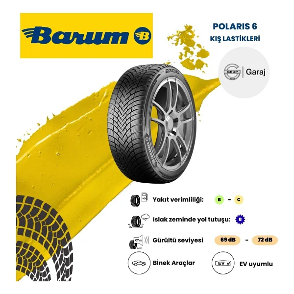 Barum Polaris 6 215/60 R17 100V XL Kış Lastiği - 2025 - Görsel 8