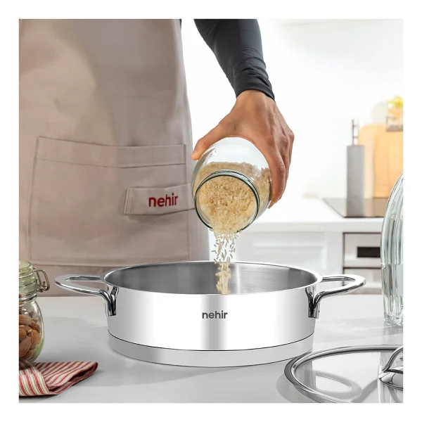 Nehir Silver Trend 24 cm Karnıyarık Tenceresi - Görsel 6