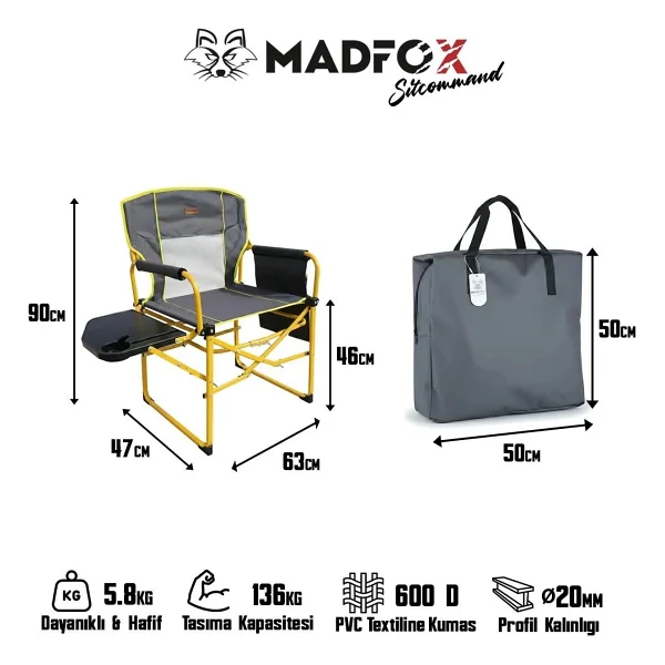 Madfox SitCommand G92 Katlanır Kamp Sandalyesi - Görsel 2