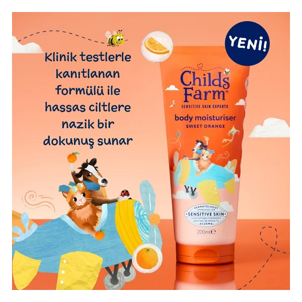 Childs Farm Tatlı Portakal Özlü Bebek Nemlendirici 200 ml - Görsel 2