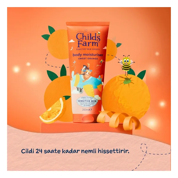 Childs Farm Tatlı Portakal Özlü Bebek Nemlendirici 200 ml - Görsel 5