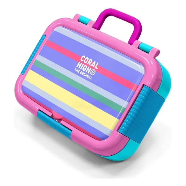 Coral High 39128 Leopar CH Harf Desenli Çelik Beslenme Kutusu - Görsel 8