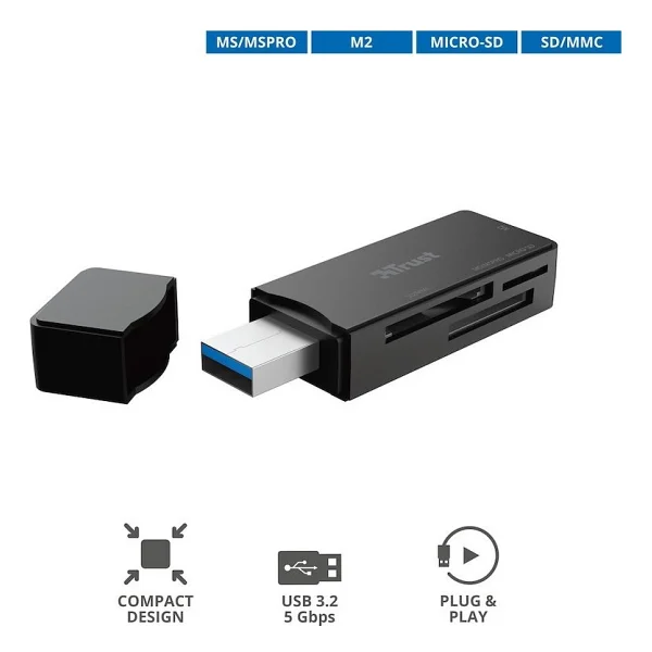 Trust 21935 Nanga USB 3.1 Kart Okuyucu - Görsel 5