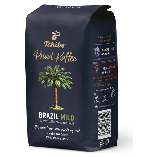 Tchibo Privat Kaffee Brazil Mild Çekirdek Kahve 500 gr - Görsel 10