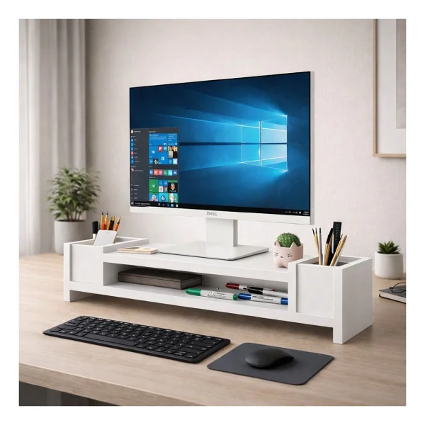 Betroya Ordena Beyaz Ergonomi Monitör Yükselticisi - Görsel 5