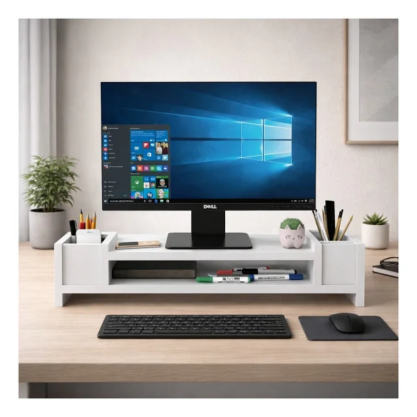 Betroya Ordena Beyaz Ergonomi Monitör Yükselticisi - Görsel 7