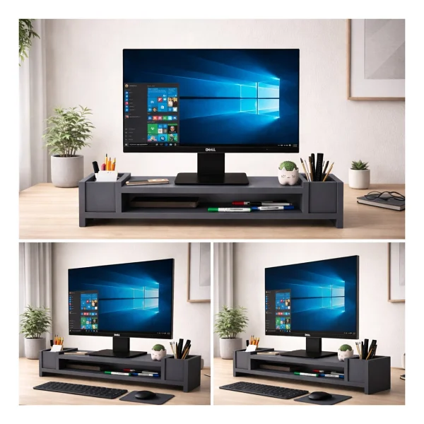 Betroya Ordena Antrasit Ergonomi Monitör Yükselticisi - Görsel 3